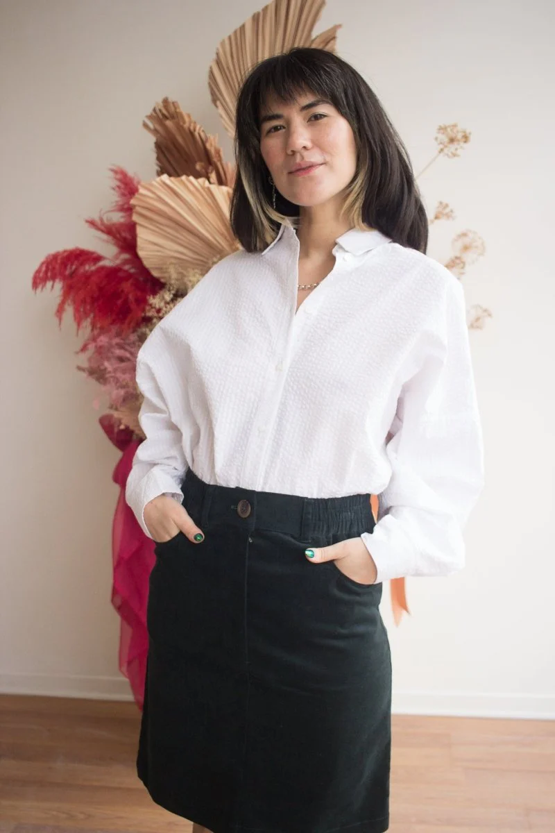 Connally Goods Kipling Corduroy Skirt (Dark Spruce)