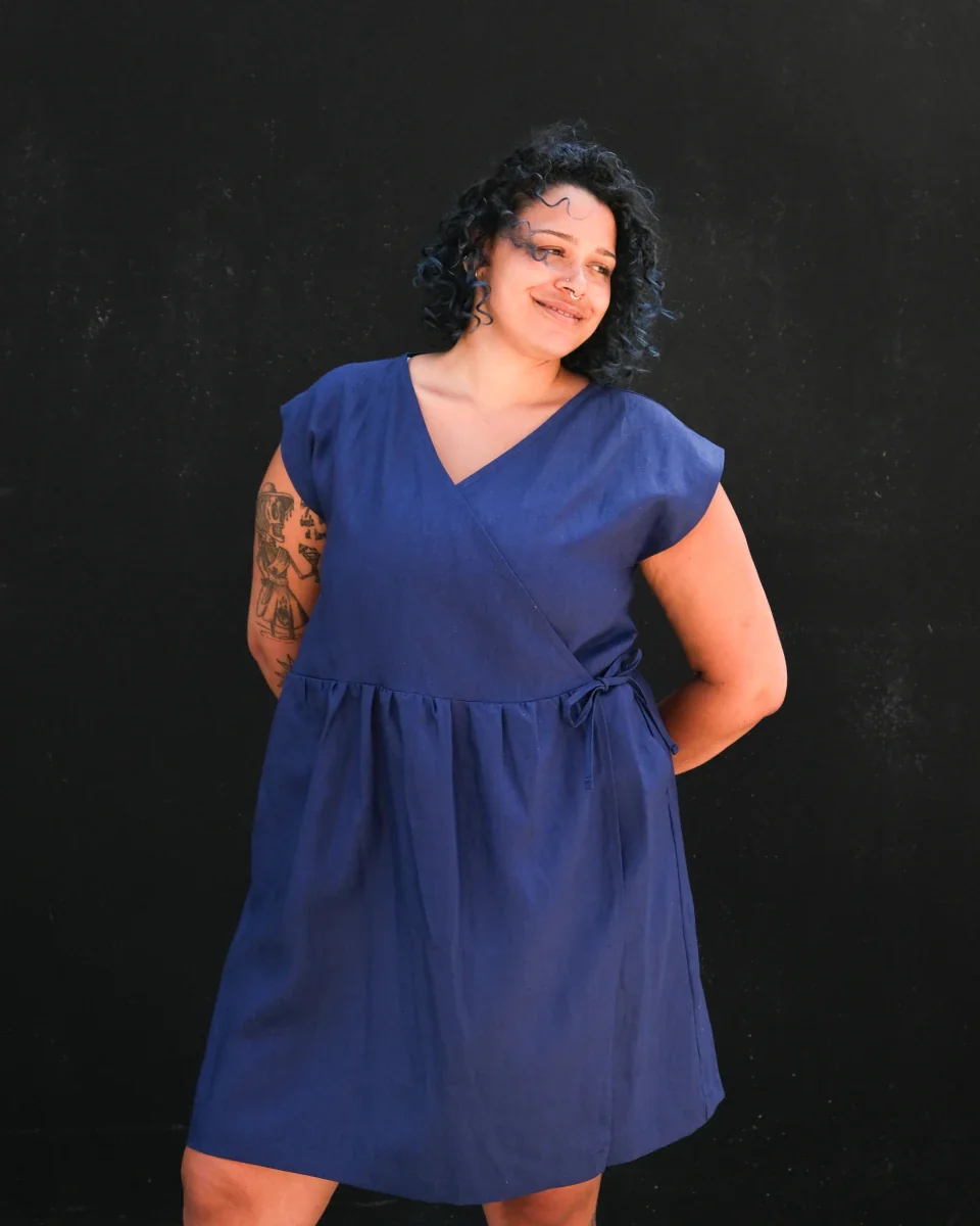 Atelier B Pleated Dress (Midnight or Cayenne)