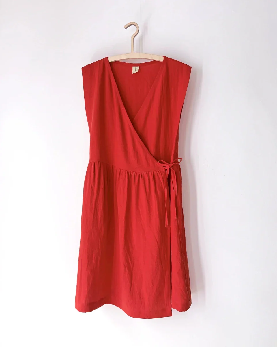 Atelier B Pleated Dress (Midnight or Cayenne) - Image 3