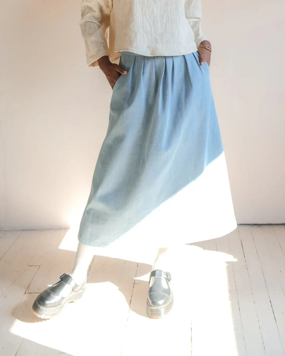 Atelier B Wrap Skirt (Denim) - Image 7