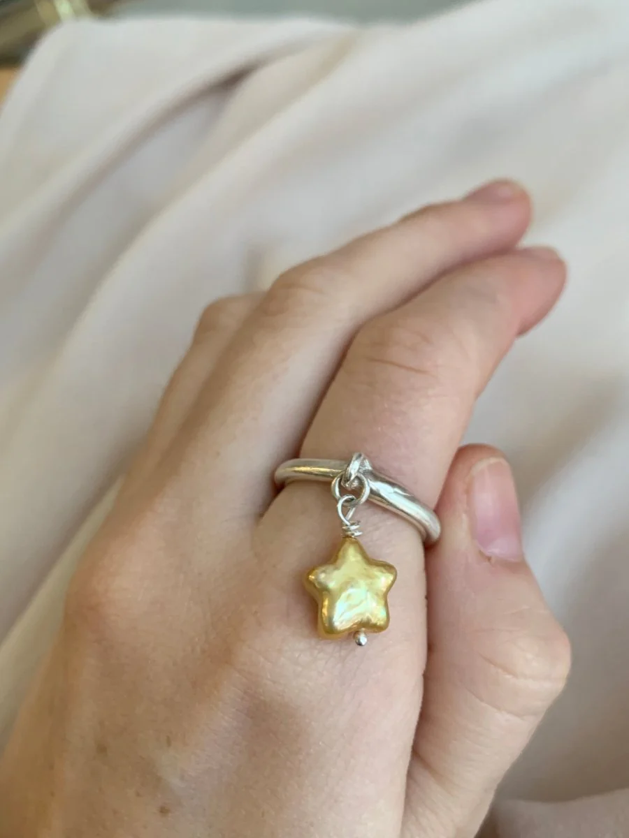 Atelier Melrai Star Drop Ring (Various Colours) - Image 2