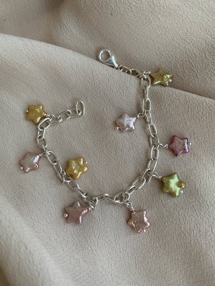 Atelier Melrai Starry Night Bracelet (Pink and Yellow) - Image 3