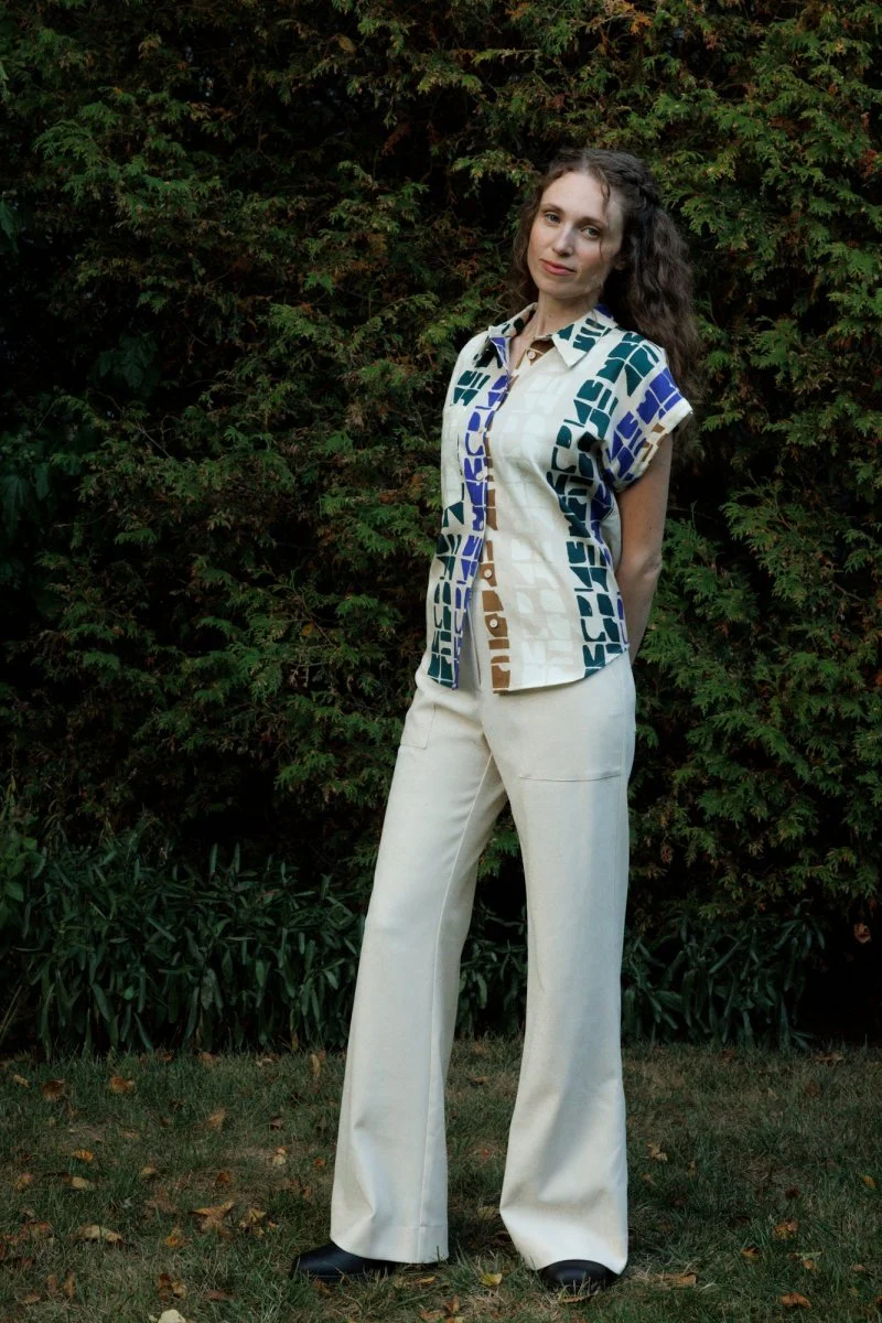 Eve Gravel Jahana Top - Pink or Blue Totem (Online Exclusive) - Image 13