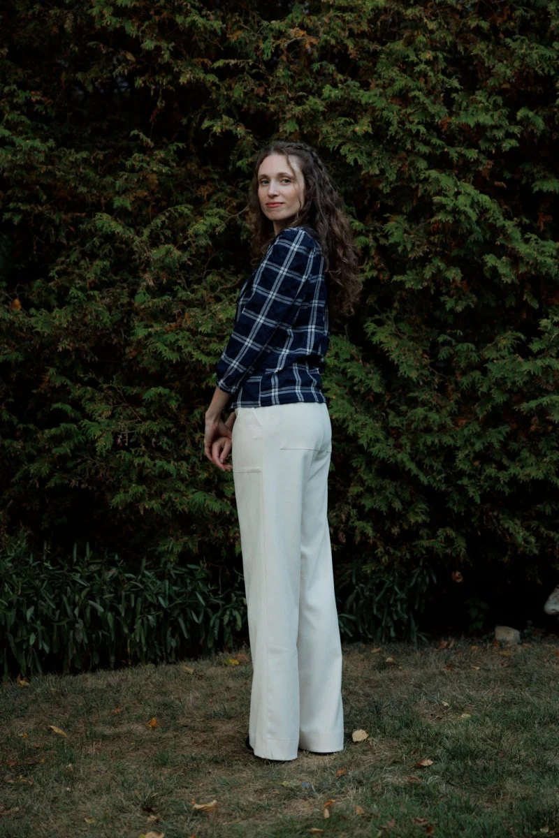 Eve Gravel Lucila Top - Navy/Cream (In-Store) - Image 11