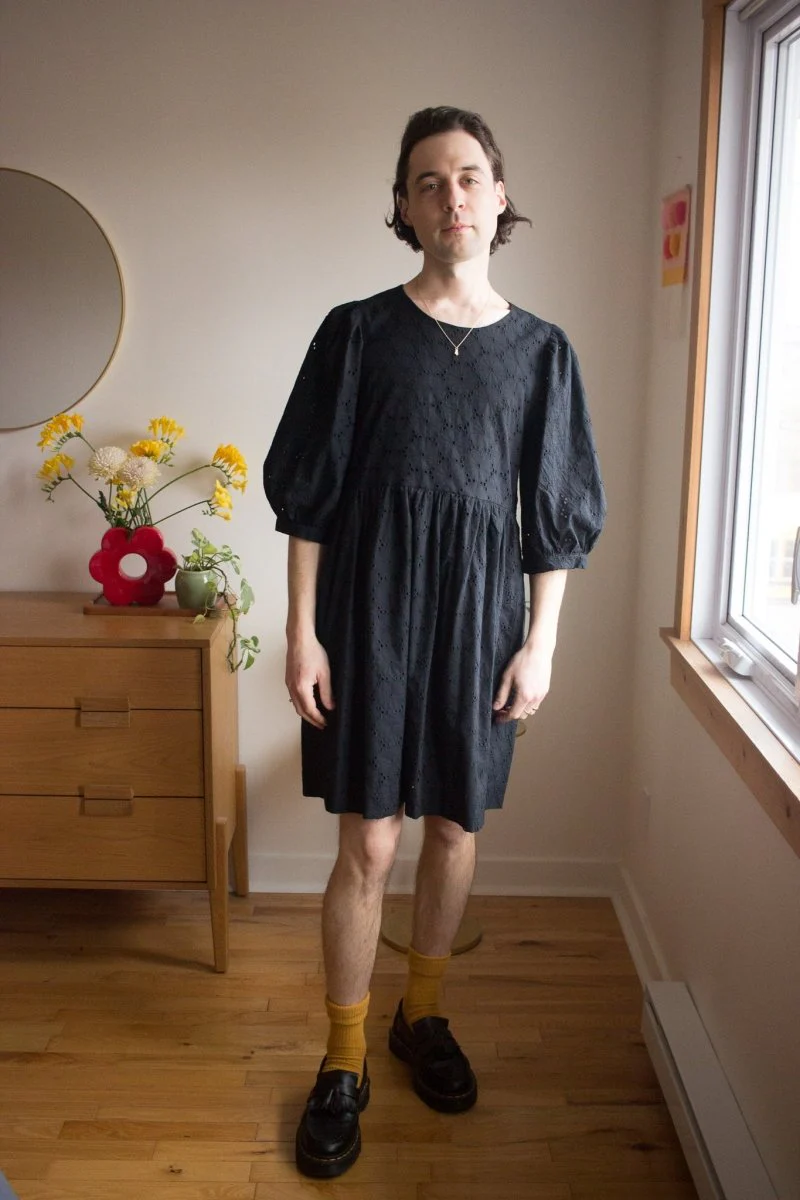 Birds of North America Bluebonnet Dress (Black)
