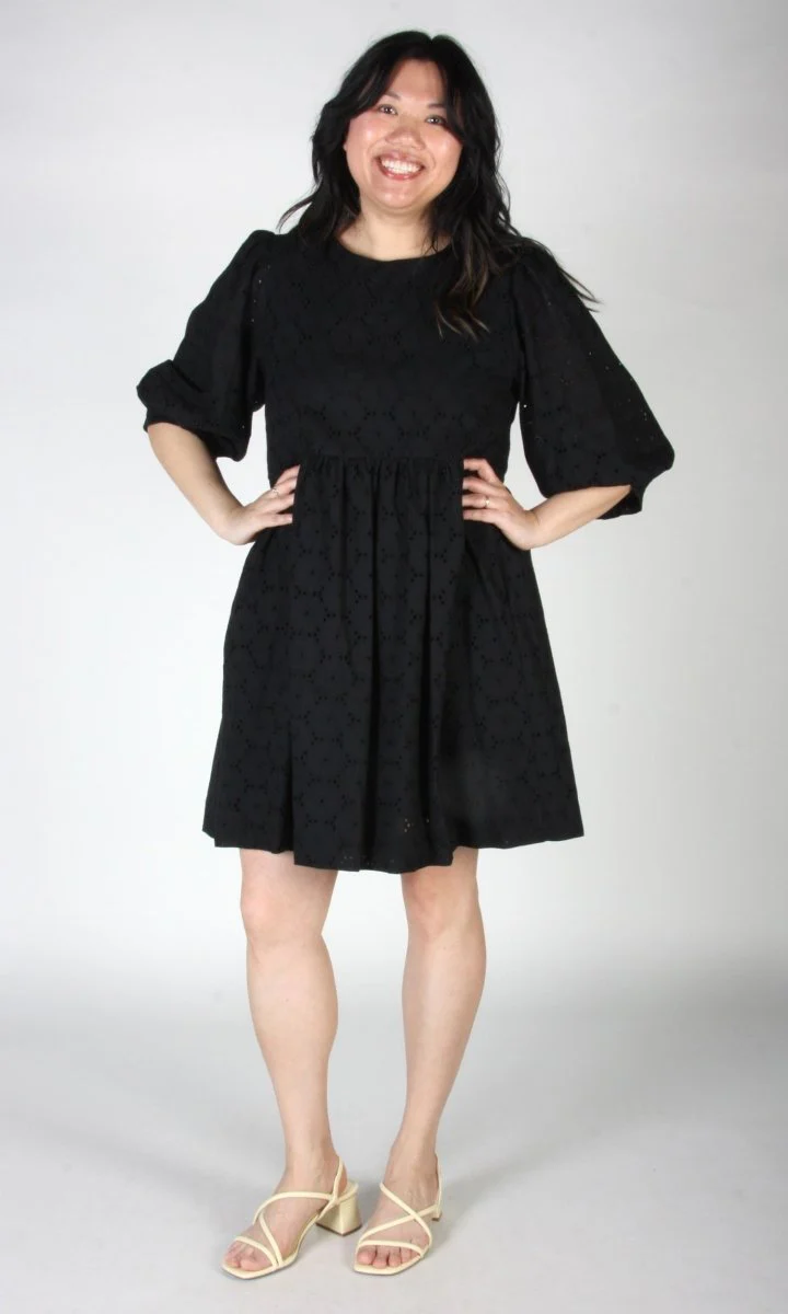 Birds of North America Bluebonnet Dress (Black) - Image 4