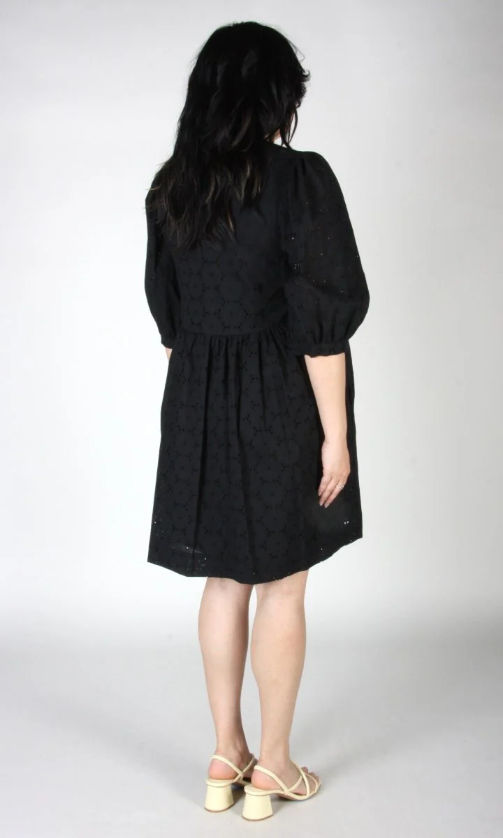 Birds of North America Bluebonnet Dress (Black) - Image 6