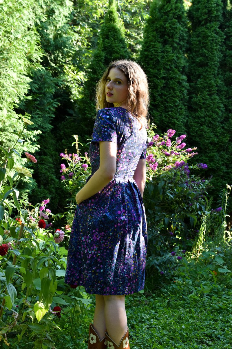 Birds of North America Buttonquail Dress (Nightfall) - Image 4