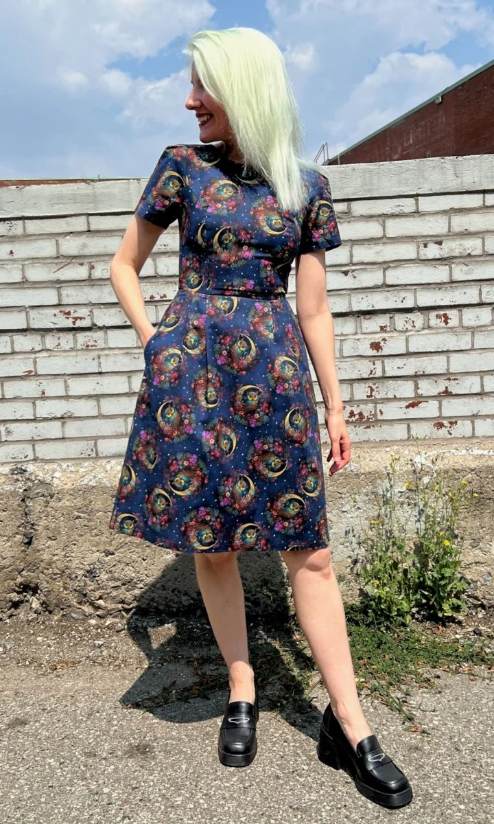 Birds of North America Buttonquail Dress - Night Owls (Online Exclusive) - Image 18