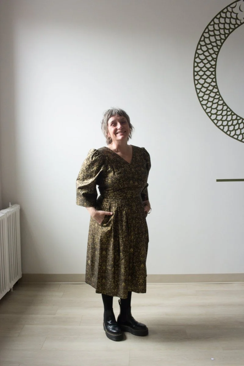 Birds of North America Chestnut Bunting Dress - Gravure (Online Exclusive) - Image 3