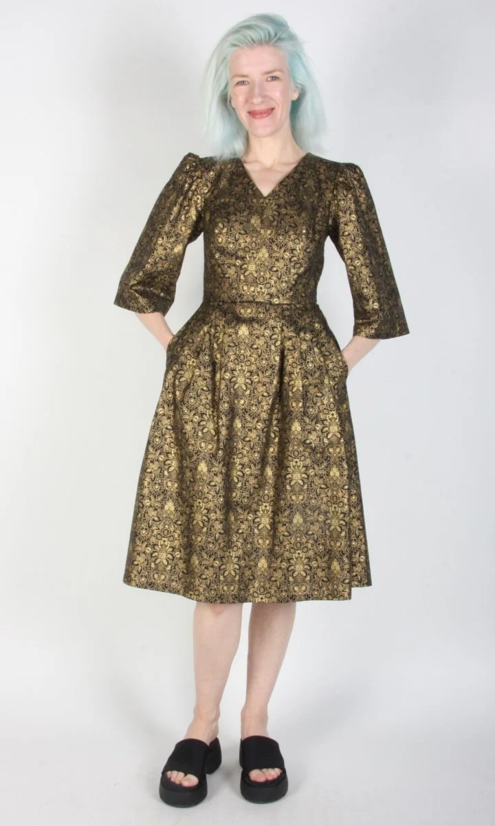 Birds of North America Chestnut Bunting Dress - Gravure (Online Exclusive) - Image 5