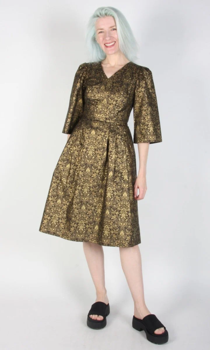 Birds of North America Chestnut Bunting Dress - Gravure (Online Exclusive) - Image 8