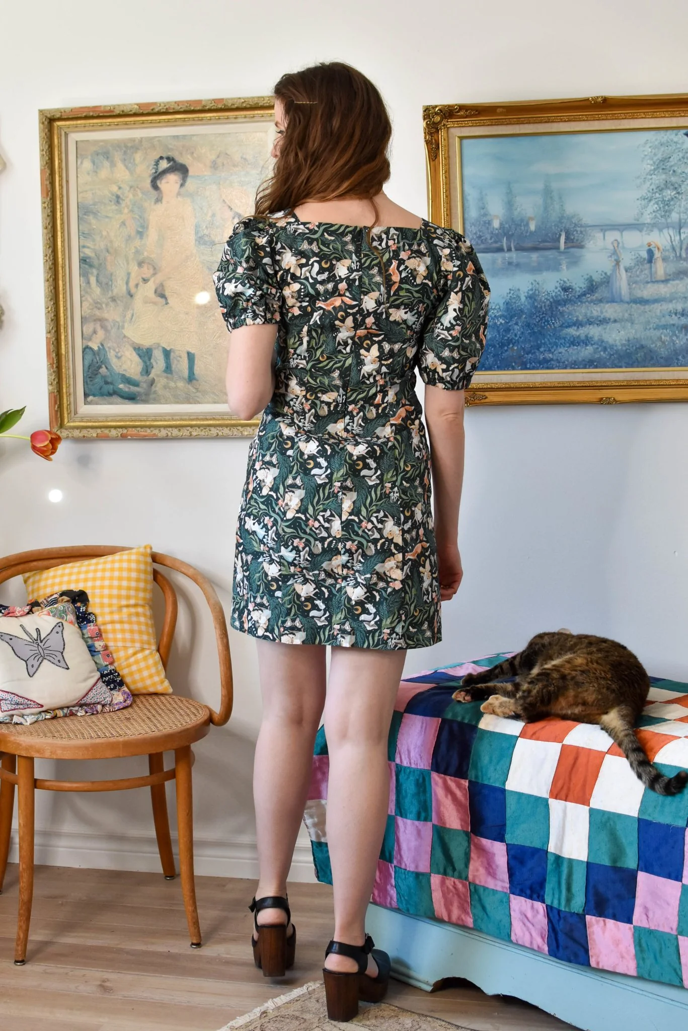 Birds of North America Chickadee Dress - Faeries (Online Exclusive) - Image 4