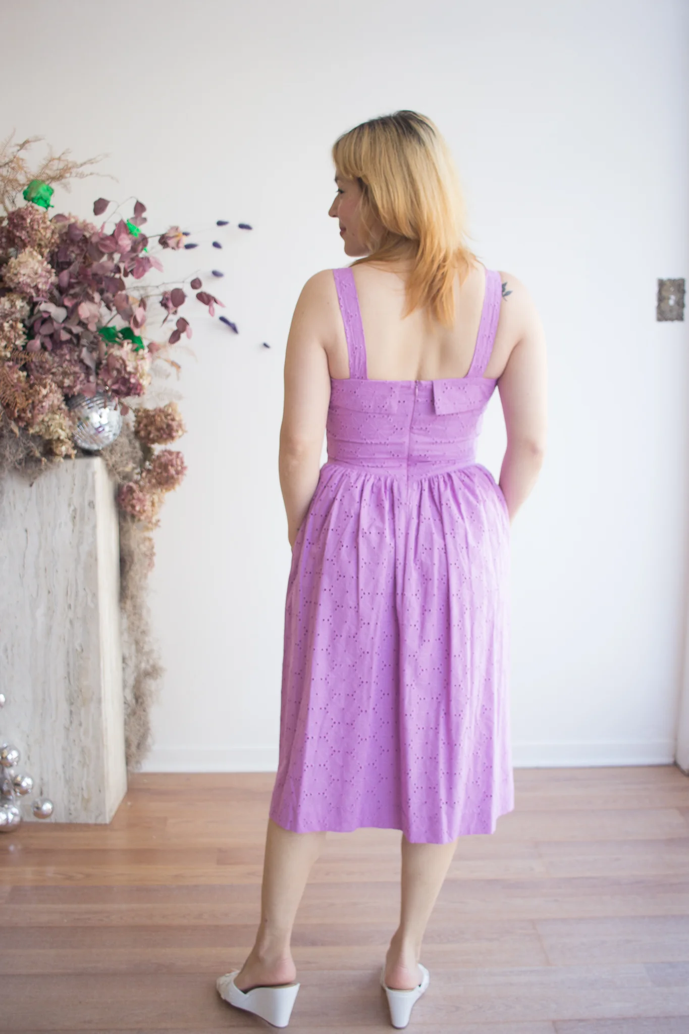 Birds of North America Diablotin Dress (Ube) - Image 4