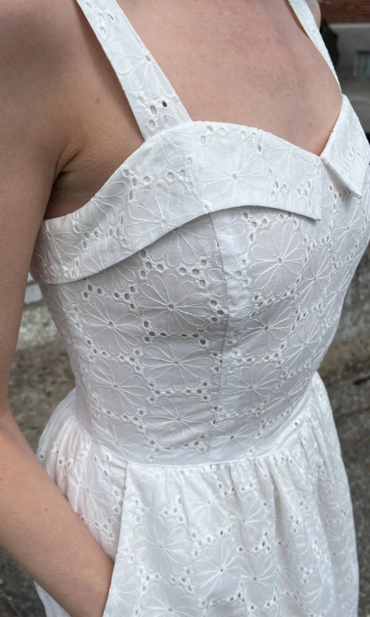 Birds of North America Diablotin Dress (White) - Image 12