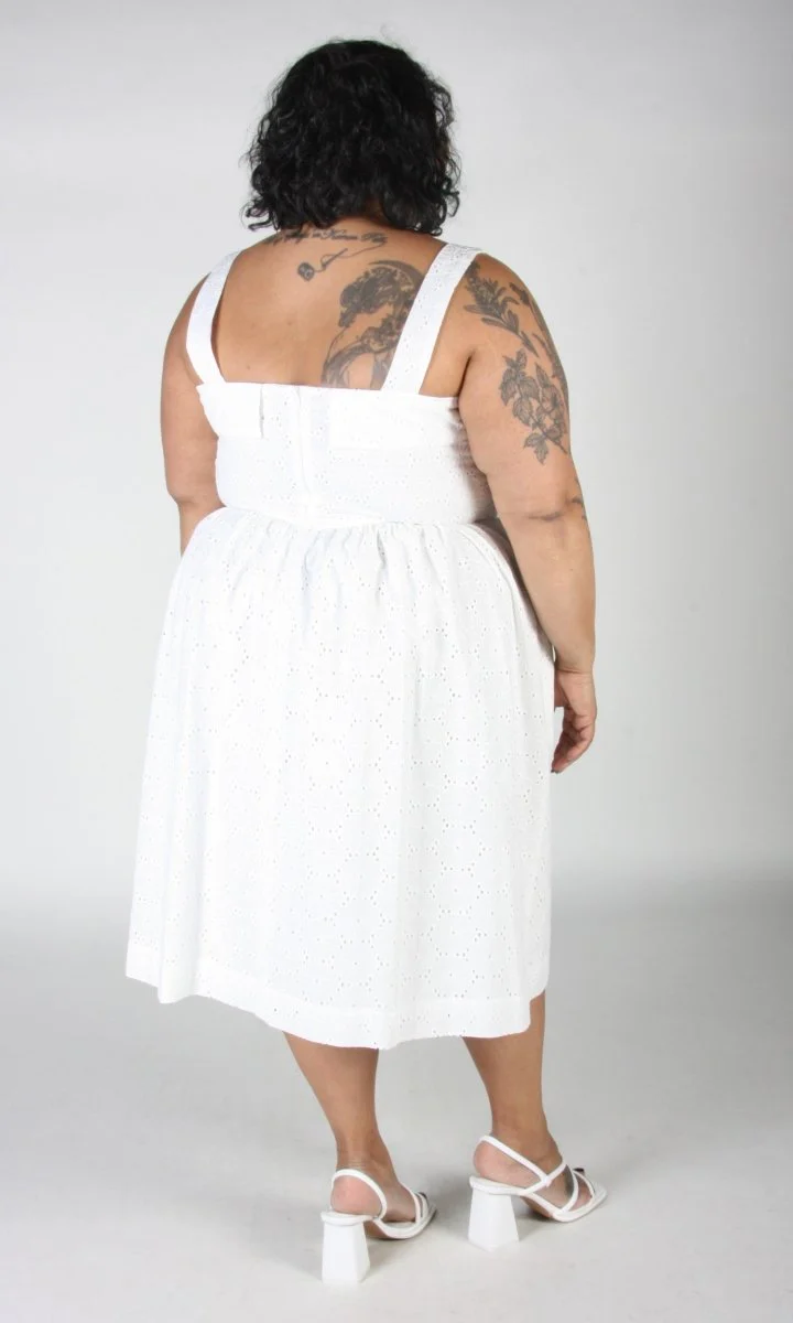Birds of North America Diablotin Dress (White) - Image 17