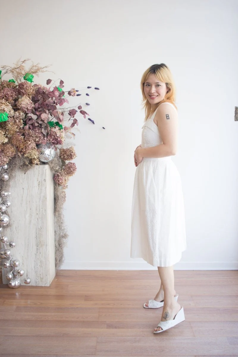 Birds of North America Diablotin Dress (White) - Image 4