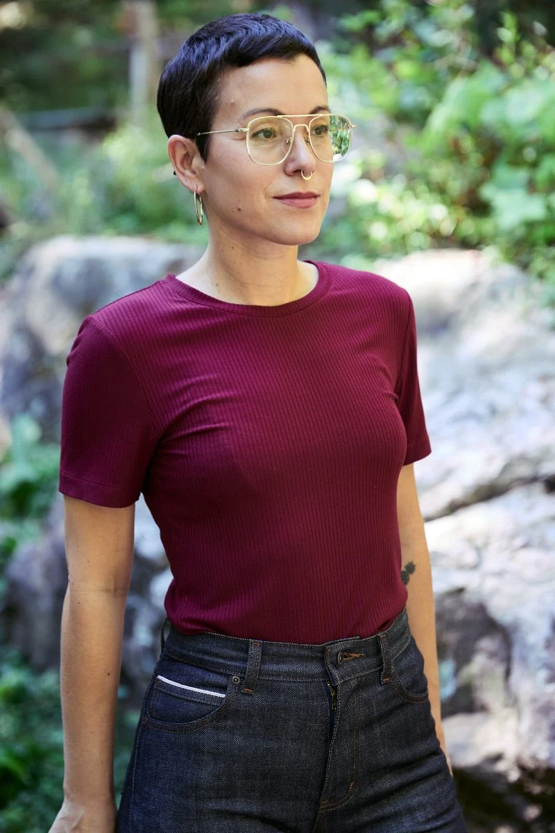 Birds of North America Dipper Top (Burgundy)