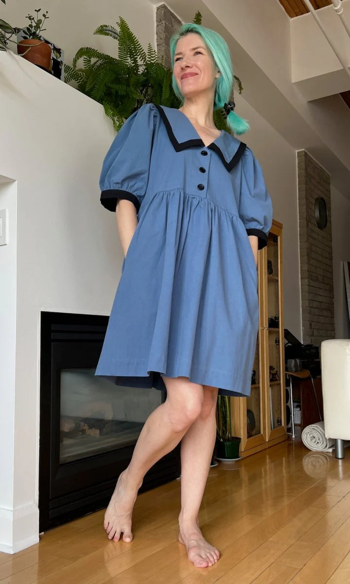 Birds of North America Fulvetta Dress - Cornflower (Online Exclusive) - Image 7