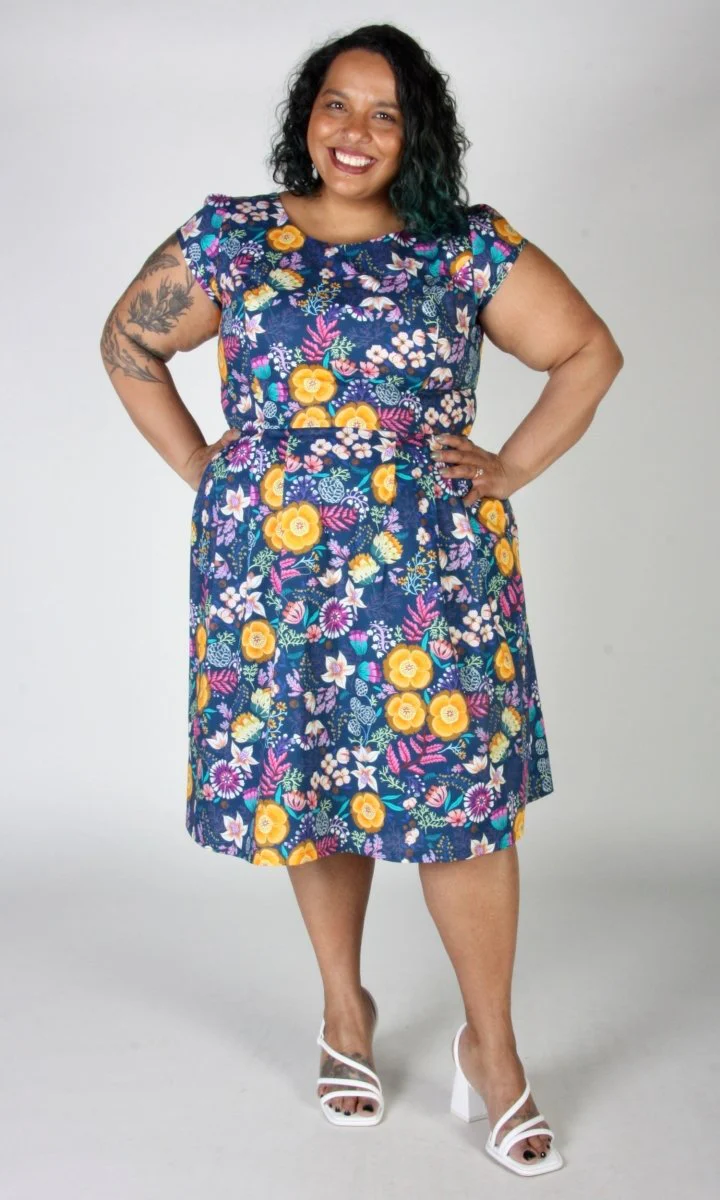 Birds of North America Gallinule Dress (Midnight Brillance)