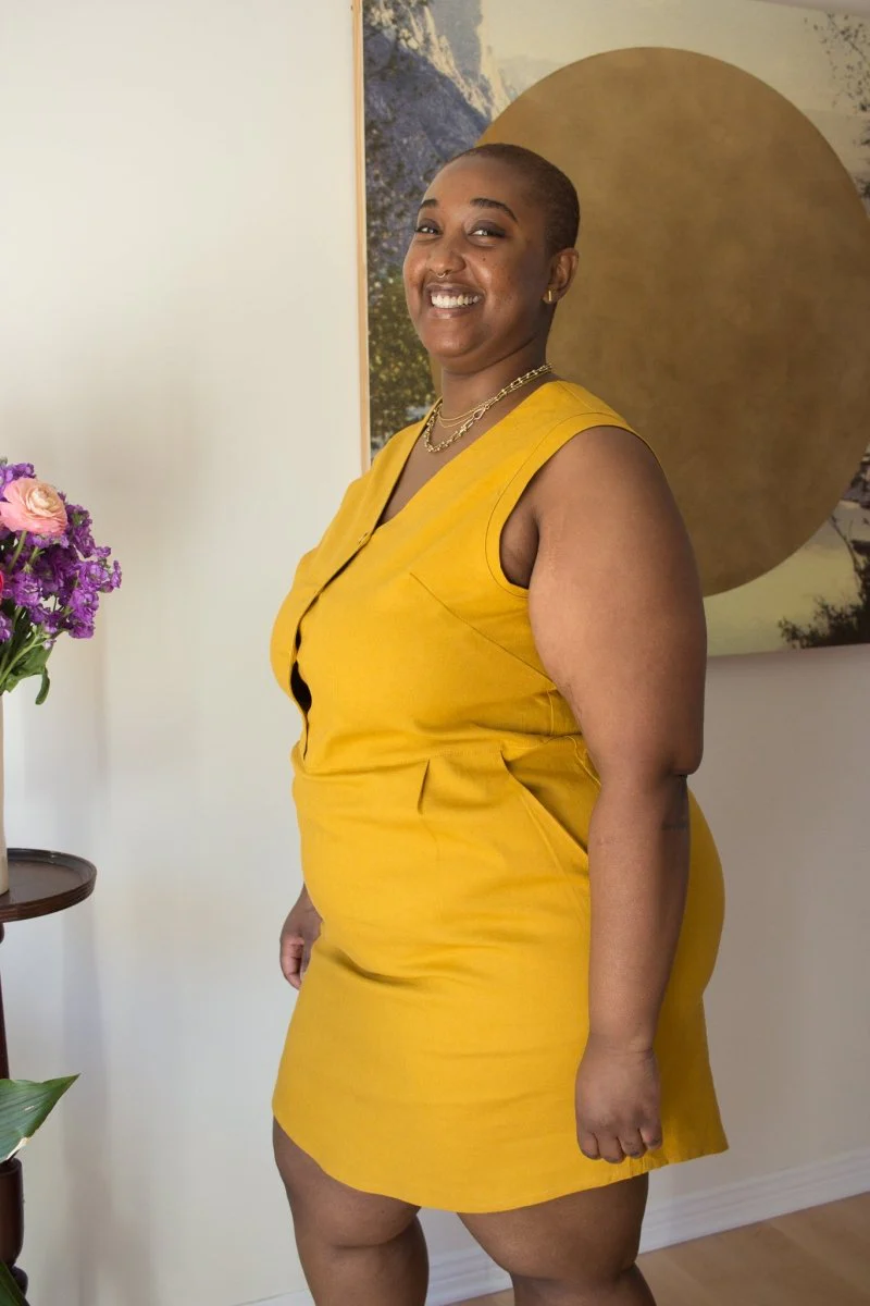 Birds of North America Honeycreeper Dress - Ochre (Online Exclusive)