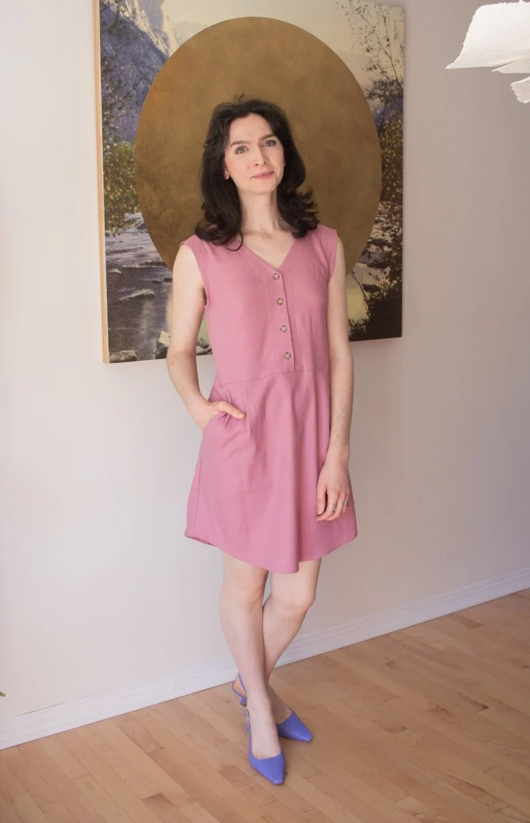 Birds of North America Honeycreeper Dress - Smoky Pink (Online Exclusive) - Image 2