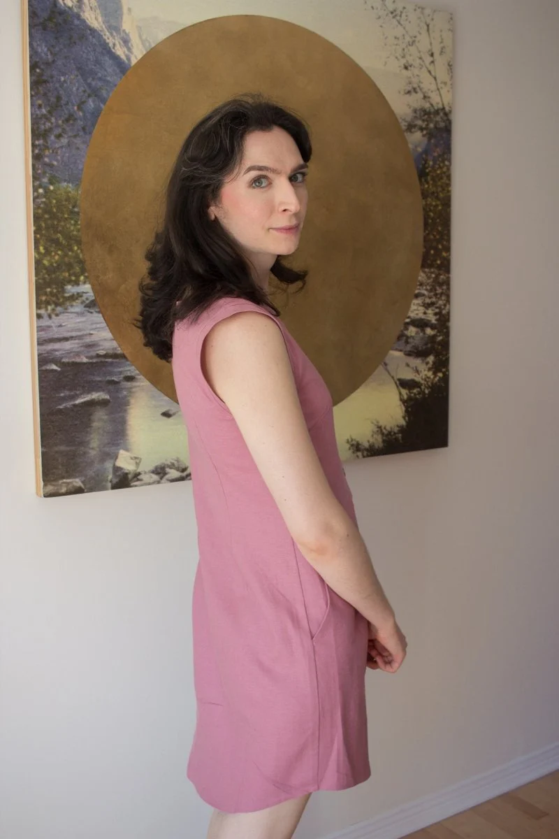 Birds of North America Honeycreeper Dress - Smoky Pink (Online Exclusive) - Image 3