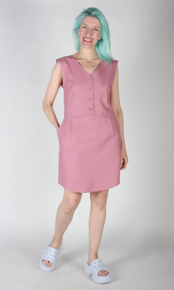 Birds of North America Honeycreeper Dress - Smoky Pink (Online Exclusive) - Image 6