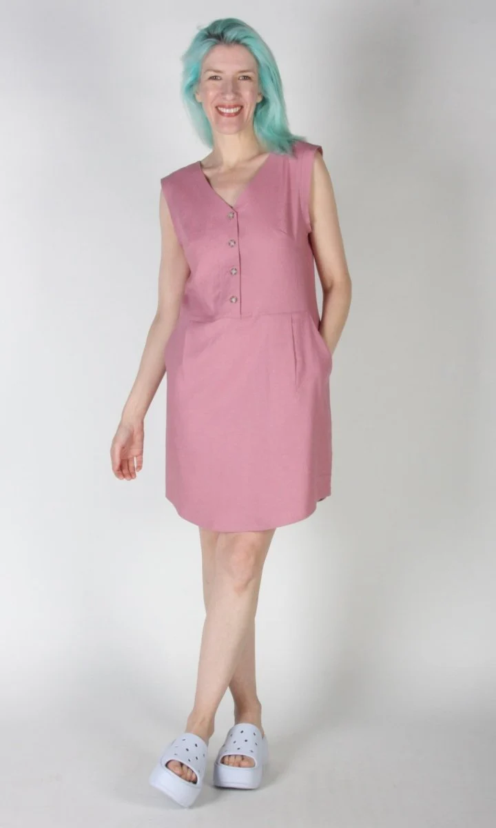 Birds of North America Honeycreeper Dress - Smoky Pink (Online Exclusive) - Image 7