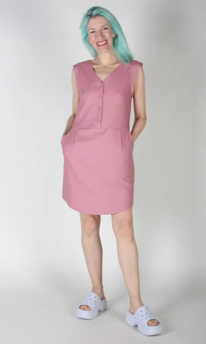 Birds of North America Honeycreeper Dress - Smoky Pink (Online Exclusive) - Image 8