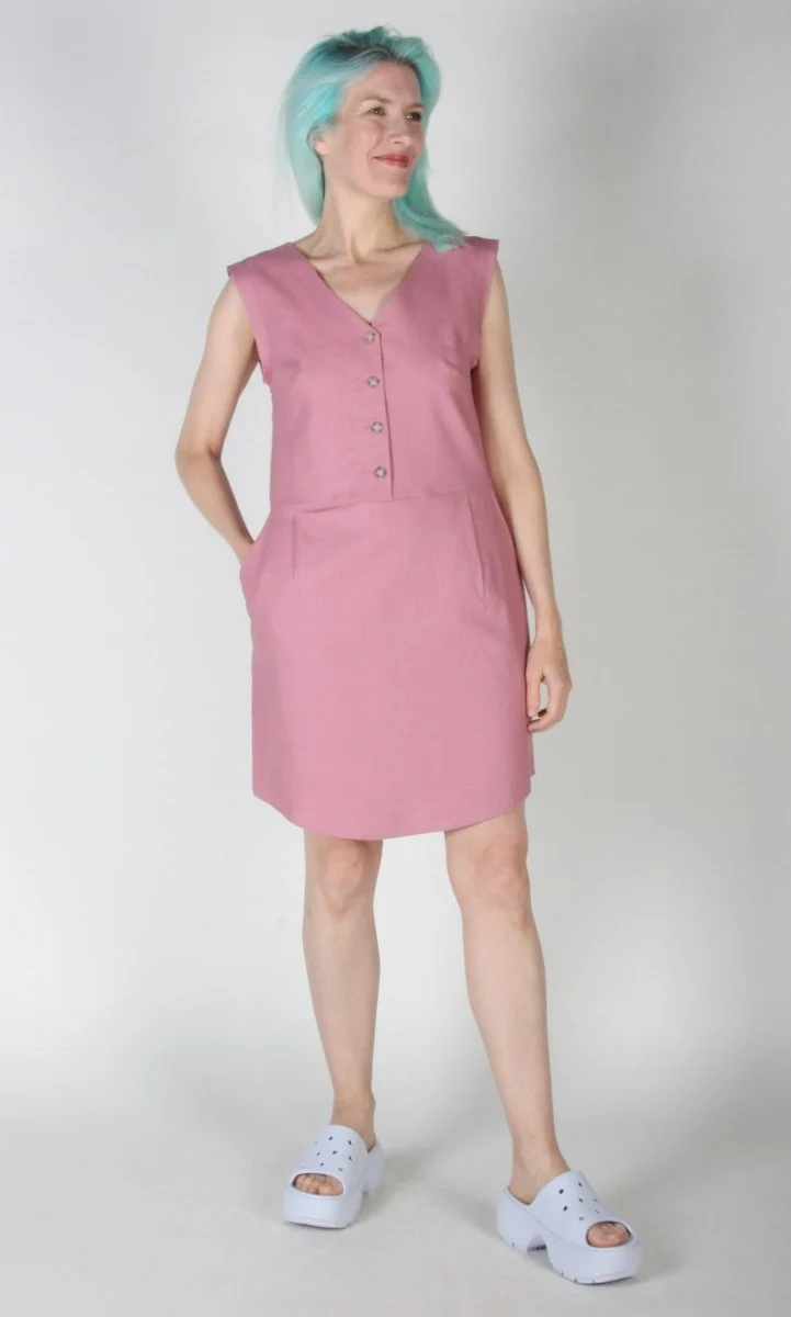 Birds of North America Honeycreeper Dress - Smoky Pink (Online Exclusive) - Image 9