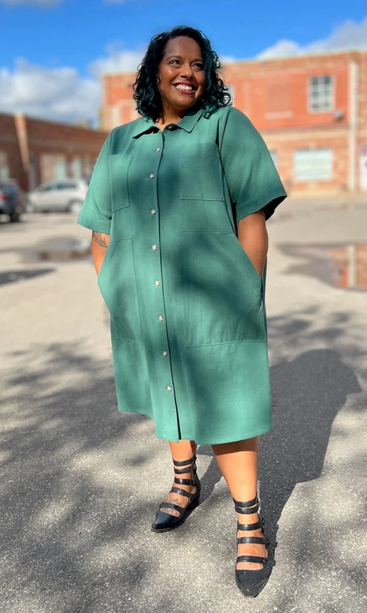 Birds of North America Ladyhawk Dress (Pine) (Online Exclusive) - Image 6
