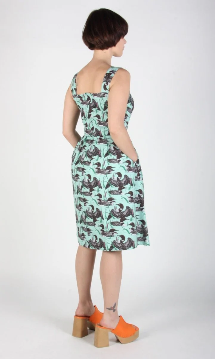 Birds of North America Myrmidon Dress - Loons (Online Exclusive) - Image 4