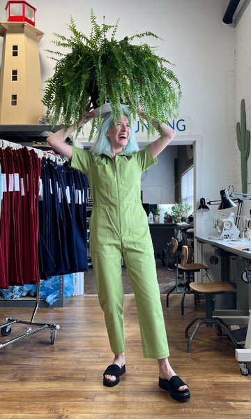 Birds of North America Nonpareil Jumpsuit - Avocado (Online Exclusive) - Image 6