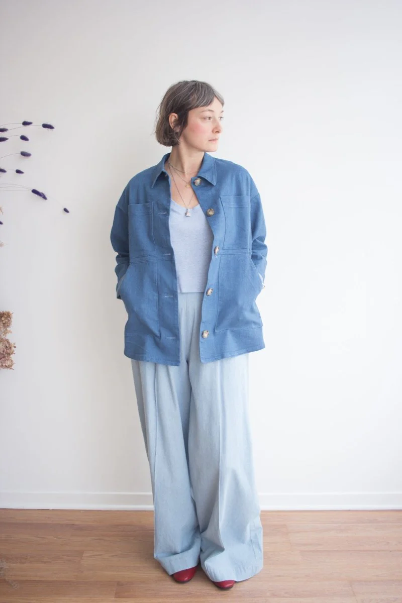 Birds of North America Potoo Jacket (Medium Wash) - Image 3