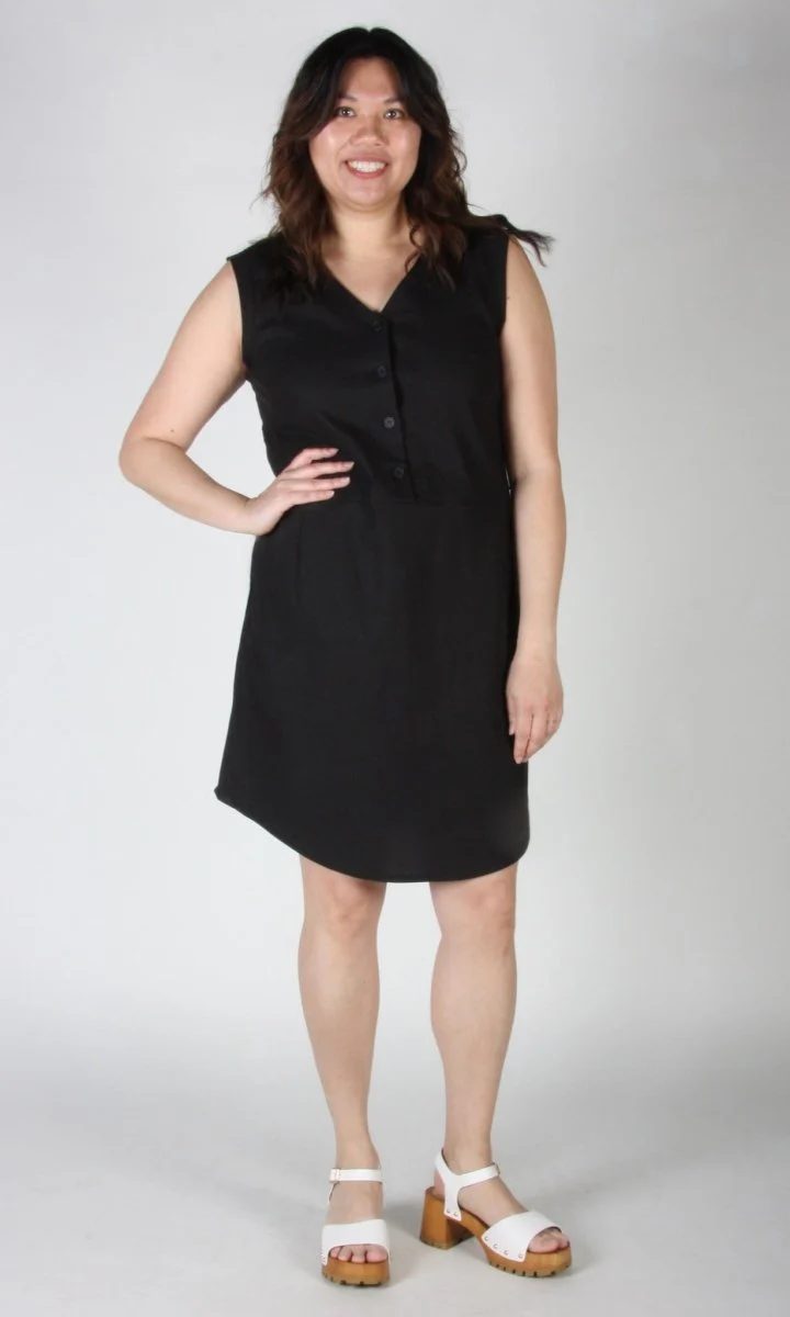 Birds of North America Honeycreeper Dress - Black (Online Exclusive) - Image 5