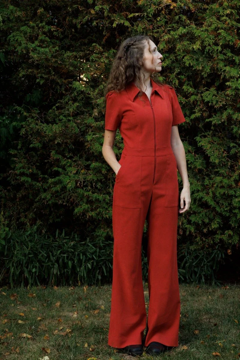 Birds of North America Tyrannulet Jumpsuit - Red Clay (Online Exclusive) - Image 8