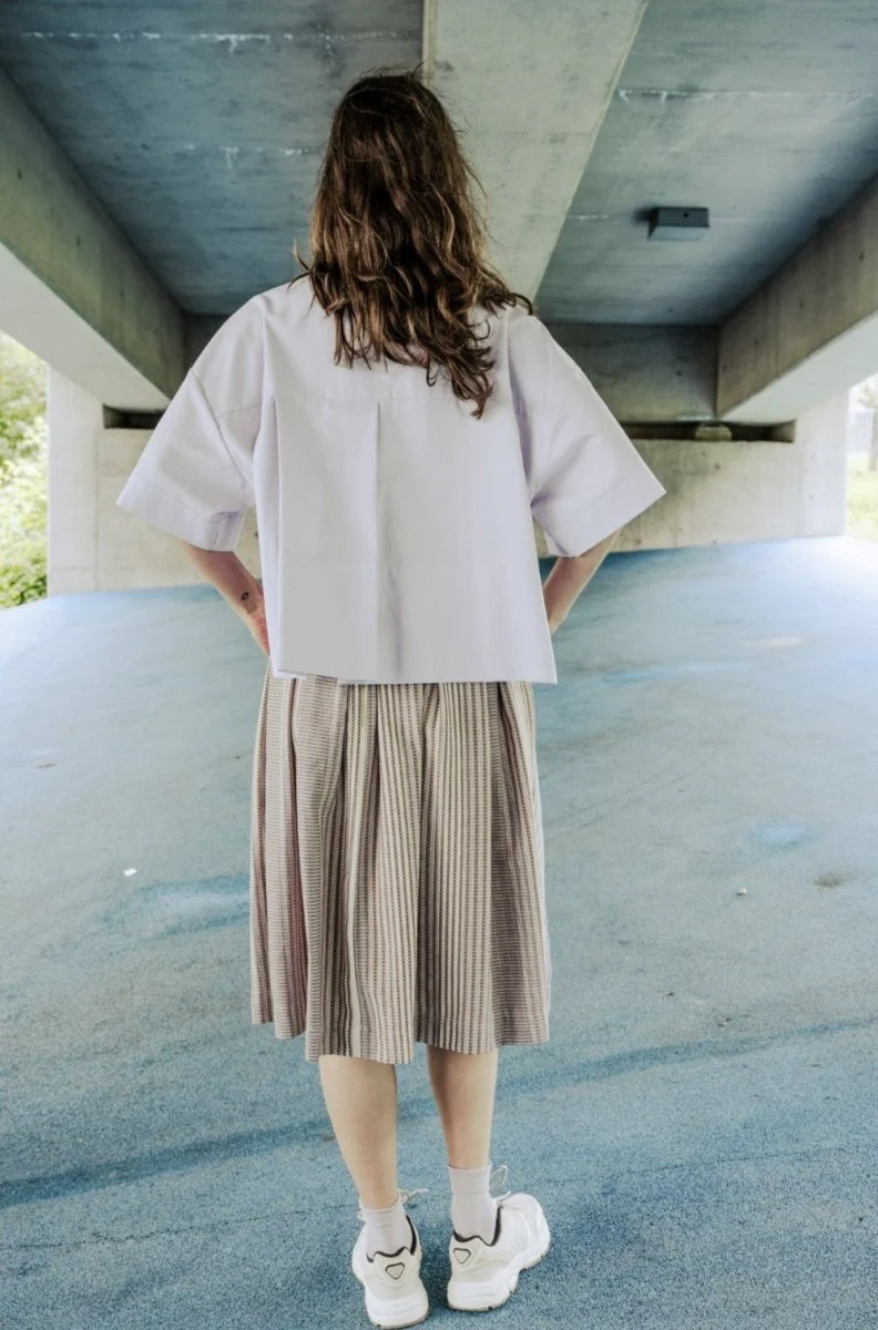 Bodybag Montego Cropped Shirt - White or Lavender (In-Store) - Image 12