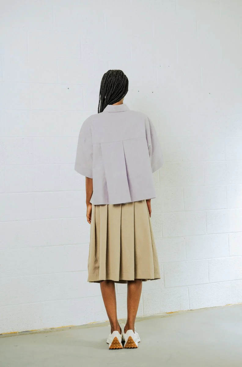 Bodybag Montego Cropped Shirt - White or Lavender (In-Store) - Image 19