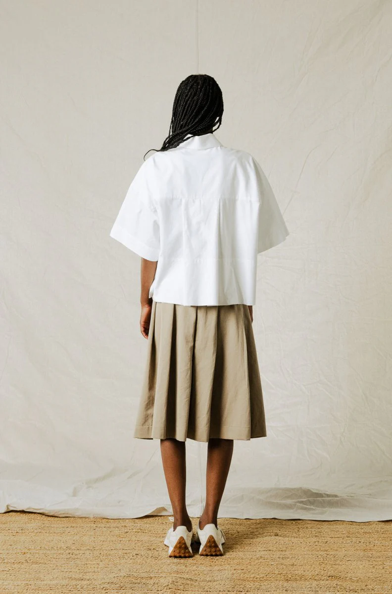 Bodybag Montego Cropped Shirt - White or Lavender (In-Store) - Image 6