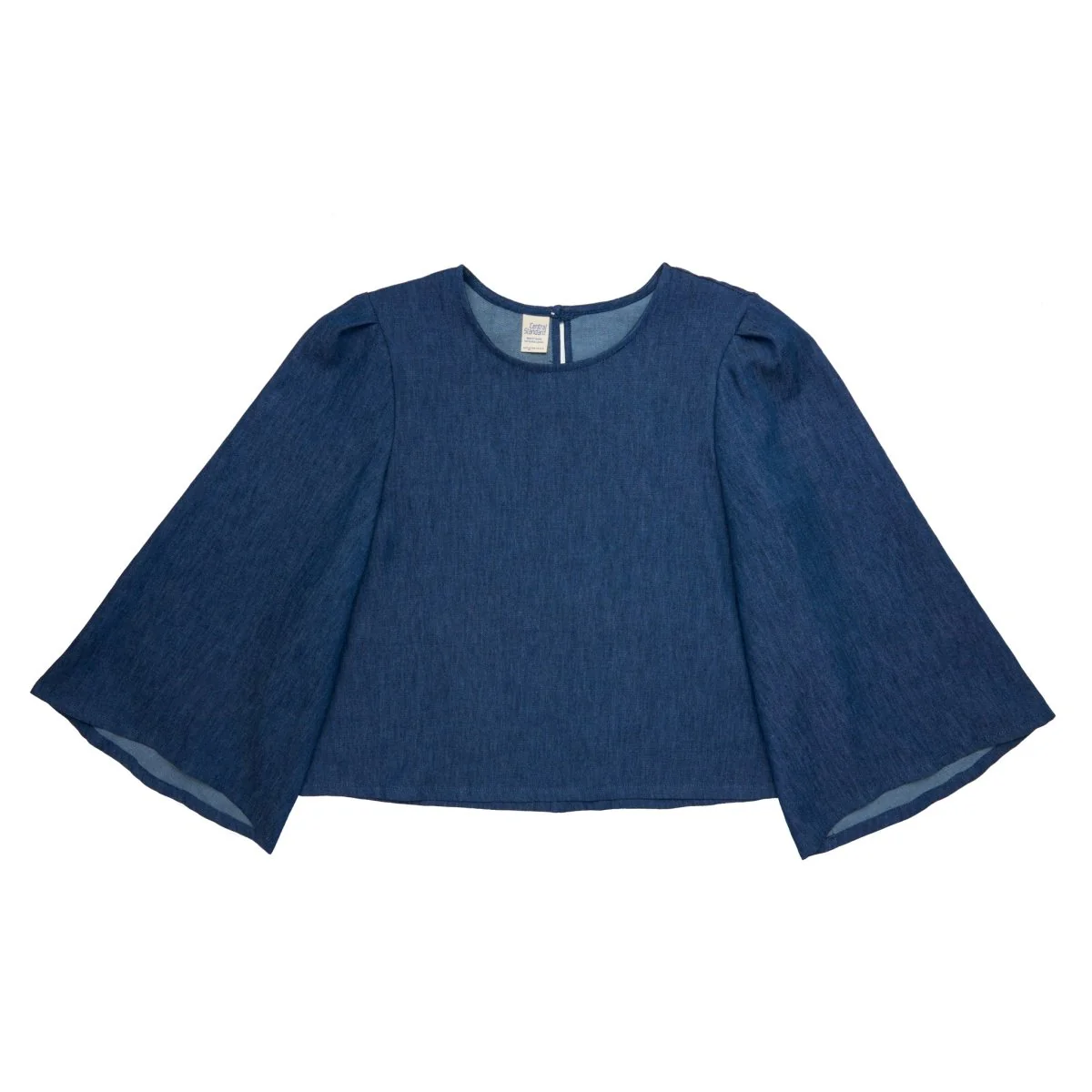 Central Standard Bell Sleeve Top (Denim) - Image 9