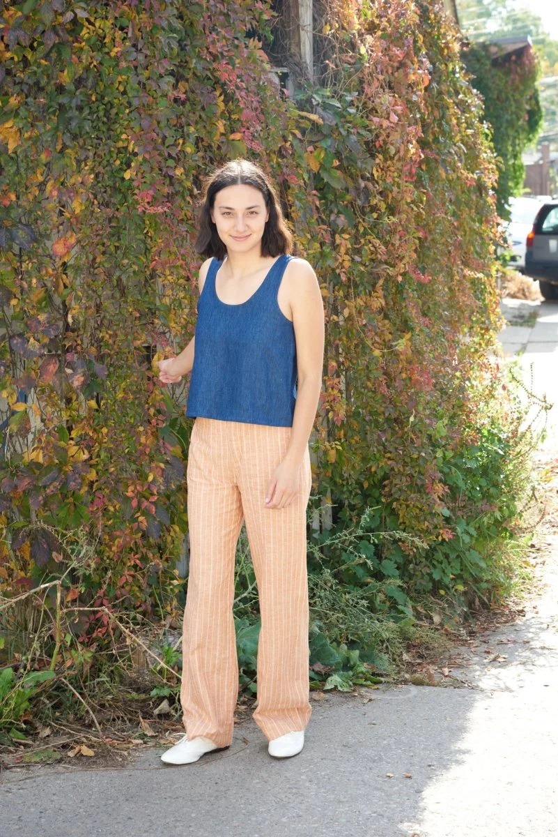 Central Standards Scoop Neck Tank (Denim) - Image 5
