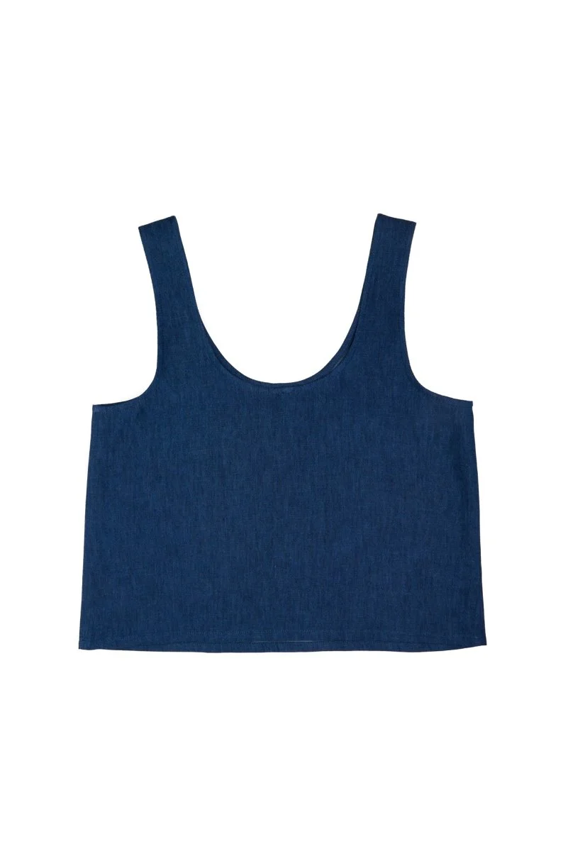 Central Standards Scoop Neck Tank (Denim) - Image 9