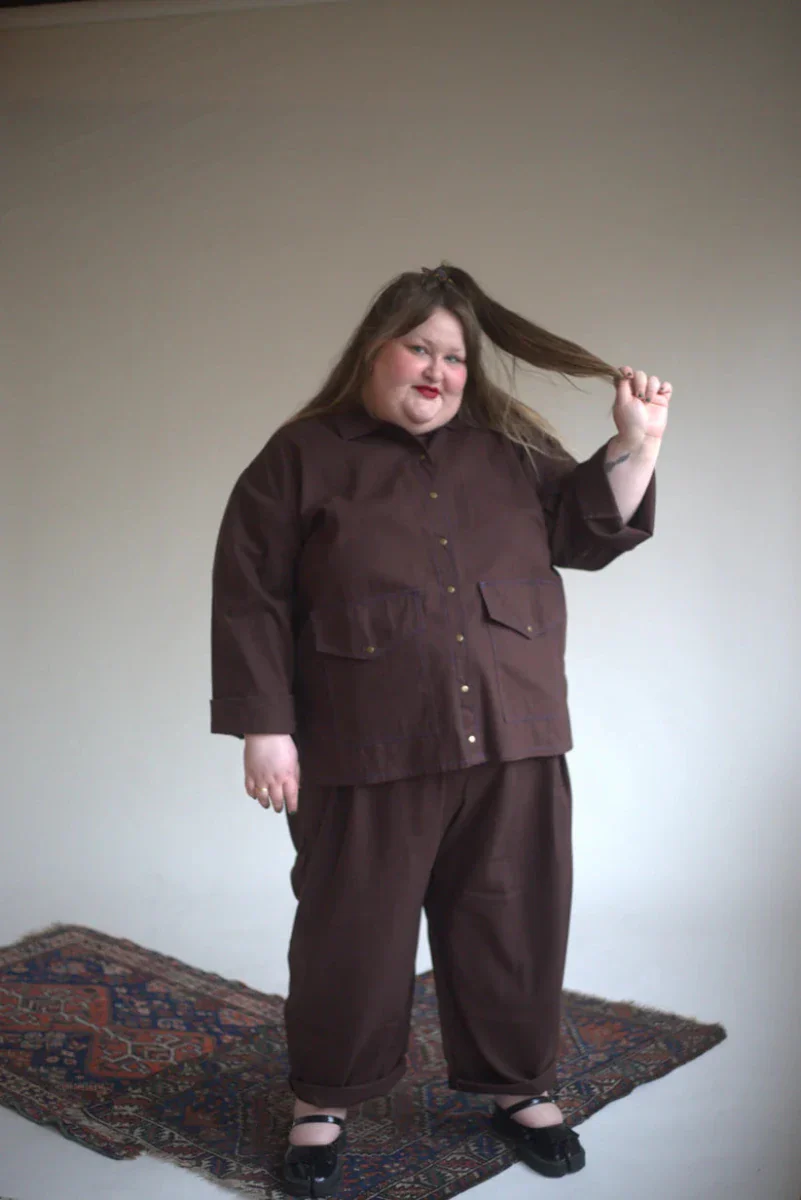 Connally Goods Faye Chore Coat (Espresso) - Image 7