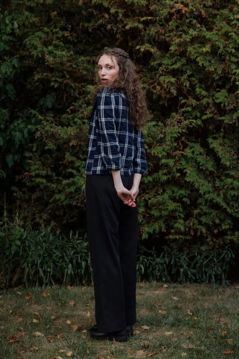 Eve Gravel Lucila Top - Navy/Cream (In-Store) - Image 15