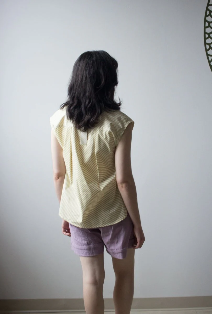 Dagg & Stacey Suki Button Up Blouse (Kelp Stripe) - Image 4