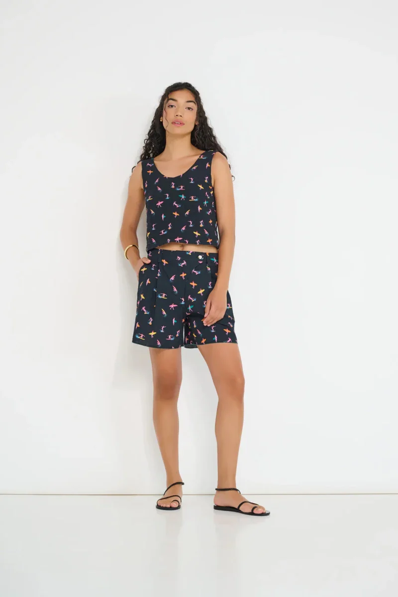 DorsaLi Reef Reversible Top (Petit Surfer & Deep Teal) - Image 11