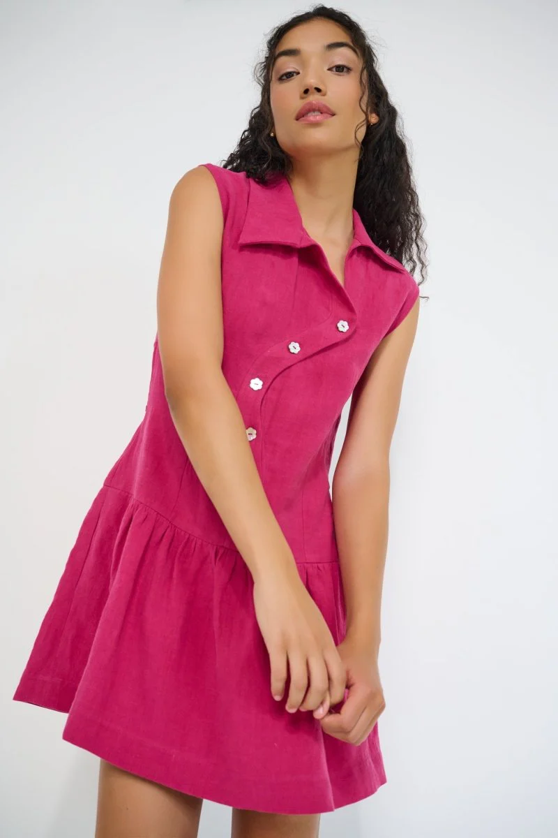 DorsaLi Reverie Dress (Magenta) - Image 3