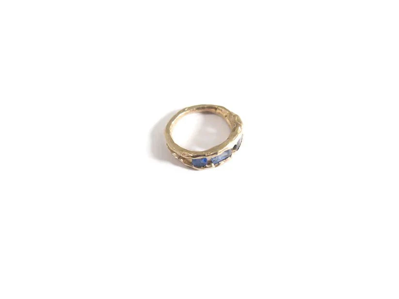 Elaine Ho 14K Gold Ring (Four Sapphires) - Image 9