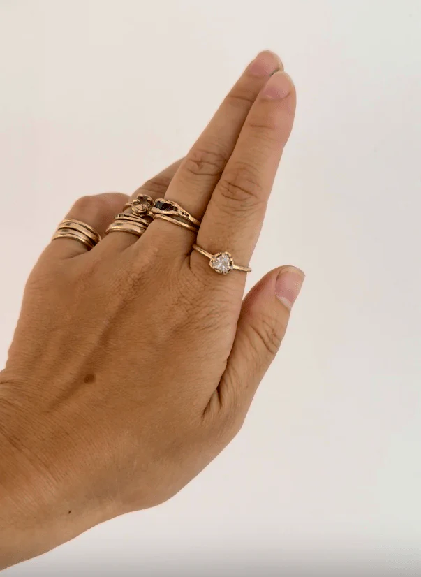 Elaine Ho 14K Gold Ring (Rose Quartz) - Image 9
